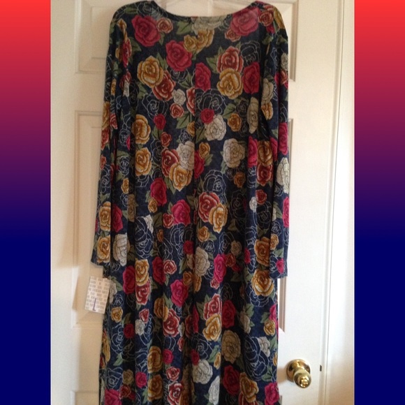 NWT Large Blue/Gold/Red Floral Sarah Duster - Picture 2 of 2
